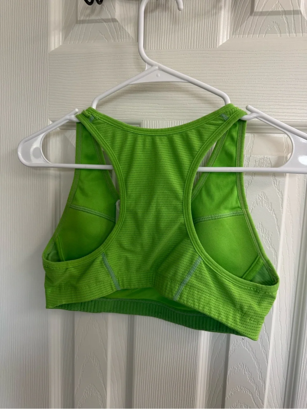 Nike Lime Green V-Neck Athletic Sports Bra